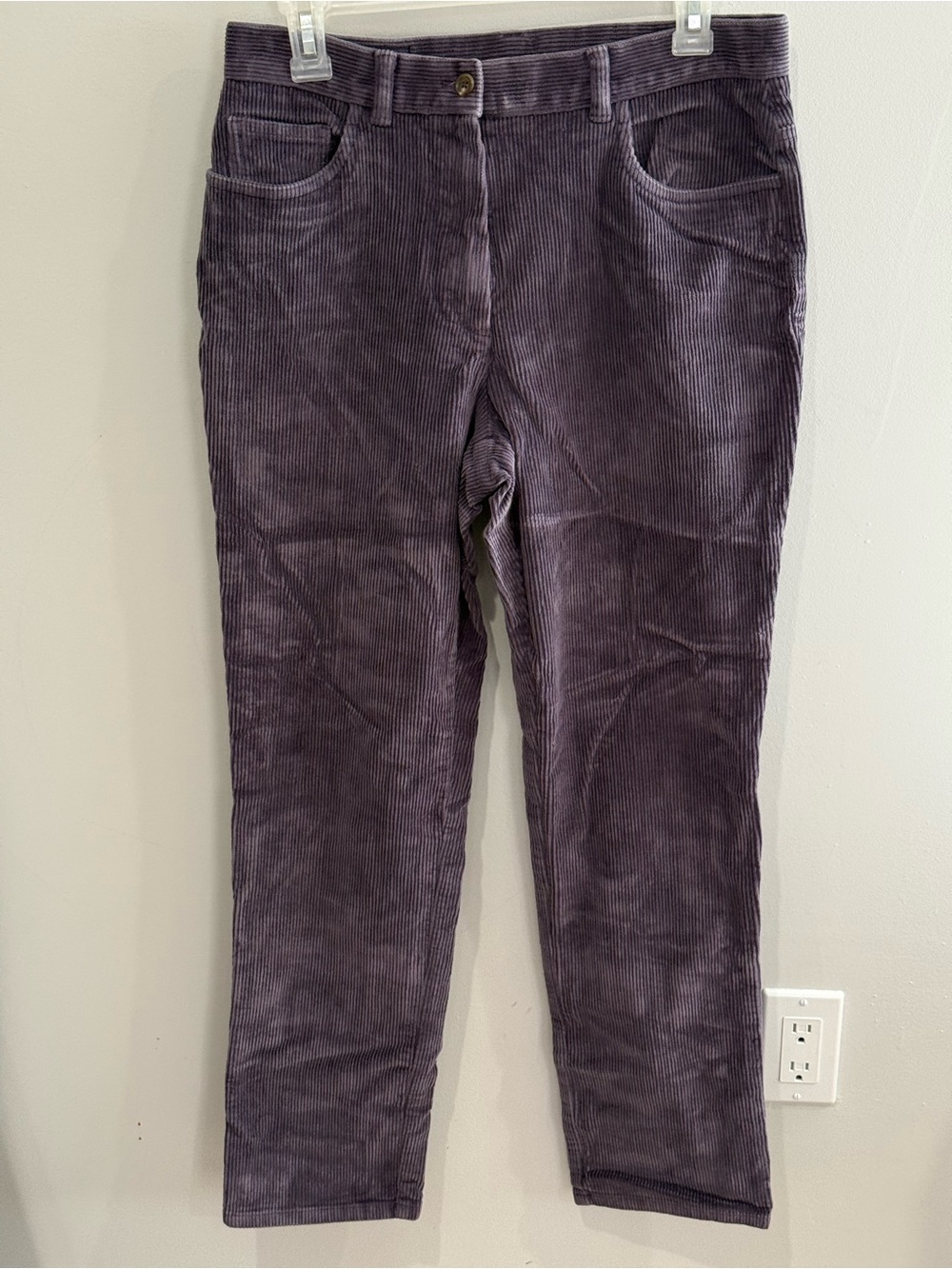 Lauren Ralph Lauren Green Label 8 Corduroy Straight-Leg Jeans in Purple 563